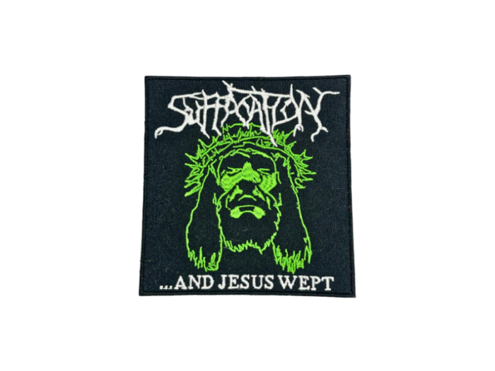 Suffocation And Jesus Wept - Musik Band Logo Emblem - Patch Mærke