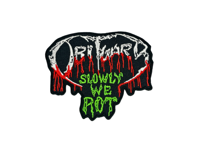Obituary Slowly We Rot - Musik Band Logo Emblem - Patch Mærke