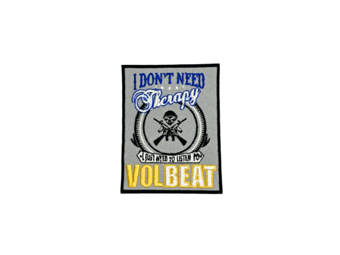 Volbeat I Don't Need Therapy - Musik Band Logo Emblem - Patch Mærke