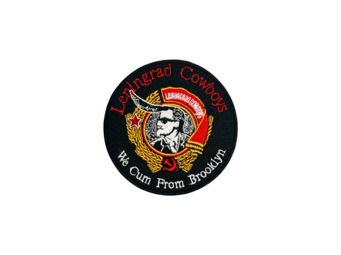 The Leningrad Cowboys We Cum From Brooklyn - Musik Band logo Emblem - Patch Mærke