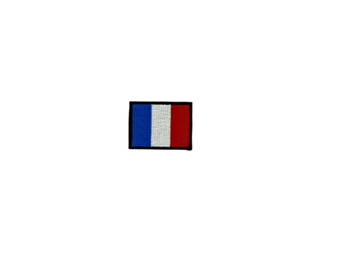 Mayotte French Flag Med Sort Kant 2 stk.pak 4,5x3cm - Patch Mærke