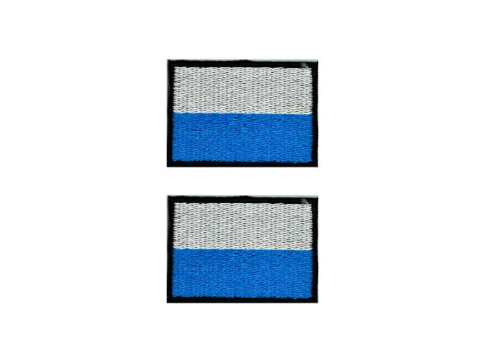 San Marino Flag Med Sort Kant 2 stk.pak 4,5x3cm - Patch Mærke