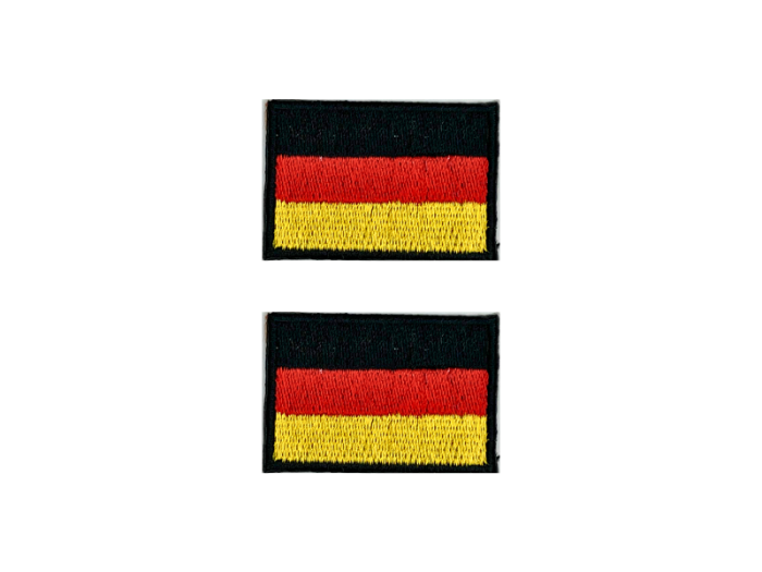 Germany Tyskland Flag Med Sort Kant 22 stk.pak 4,5x3cm - Patch Mærke