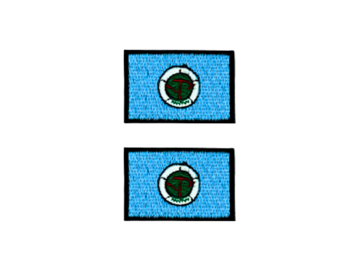 Minnisota USA State Med Sort Kant 2 stk. pak 4,5x3cm - Patch Mærke