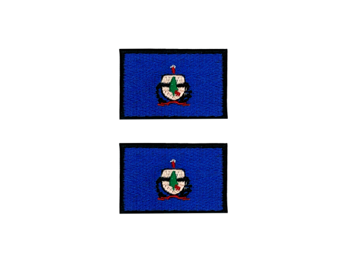 Vermont USA State Med Sort Kant 4,5x3cm 2 stk. Pak – Patch Mærke