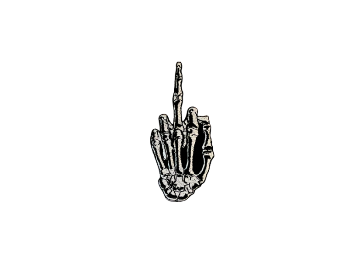 Fuck Finger 10cm Emblem - Patch Mærke